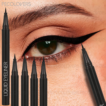 1 Set 3 Pcs Black Liquid Eyeliner Pen, Waterproof High Pigmented, Easy To Color, for All Eye Shapes, Natural Eye Makeup Finish