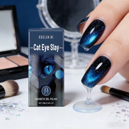 Blue Black Nail Polish Effectively Forms Tough Surface Protective Film Scratch-Resistant Quick-Dry Mild Water-Based Nail Polish