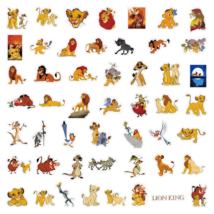Cute lion Party Stickers Cartoon King Graffiti Decals for Kids Laptop Luggage Scrapbook Waterproof PVC Sticker