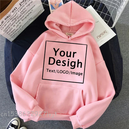Customized Printed Diy Text Logo Image Hoodie Women's Customized Hoodie Customized Logo Personalized Hoodie
