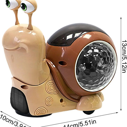 Crawling Snail Baby Toy Walking Tummy Time Dancing Early Educational Interactive Musical Light Toys Toddler for Kids Gifts