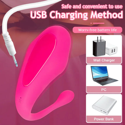 Wireless App Control Dildo Vibrator for Women Vagina Stimulator G Spot Egg Clit Massager Wearable Clitoral Sex Toys for Adults