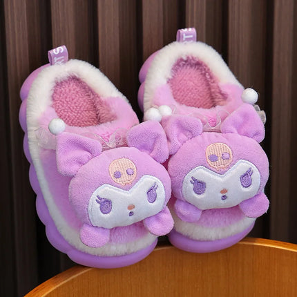 New Autumn And Winter Children'S Cotton Slippers For Boys And Girls Cute Cartoon Indoor Slippers For Infants And Young Children