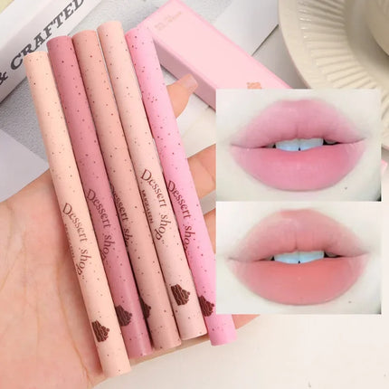 Milk Matte Smooth Lip Liner Pen Makeup Waterproof Lasting Contouring 3D Lips Lip Stick Pencil Nude Pink Lip Tint Lips Cosmetic