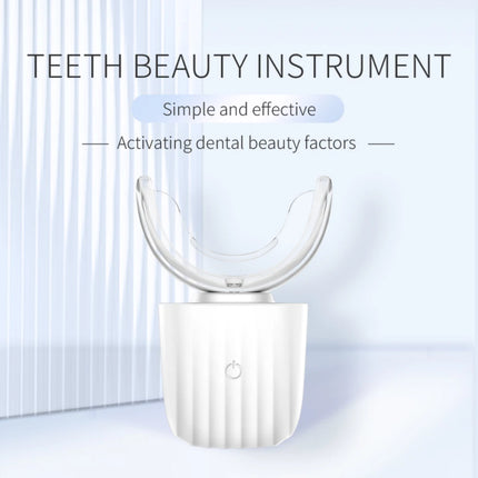 Cold Blue Light Teeth Whitening Kit 16 Mins Whitening Waterproof U-Shaped Tray Teeth Care Whitening Instrument for Home Use