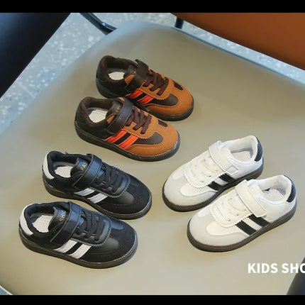 Children's Sneakers Boy Spring Autumn Causal Kid Running Walking Shoes Fashion Versatile Girls Tennis Shoes Soft Soled Hook Loop