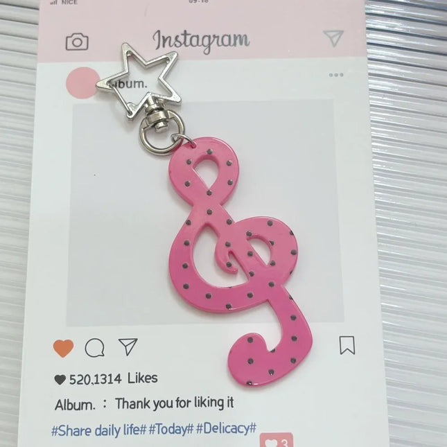 INS Acrylic Keychain Cartoon Shaped Illustration Pendant Kawaii Backpack Carabiner Clip Student DIY Handbook Decoration