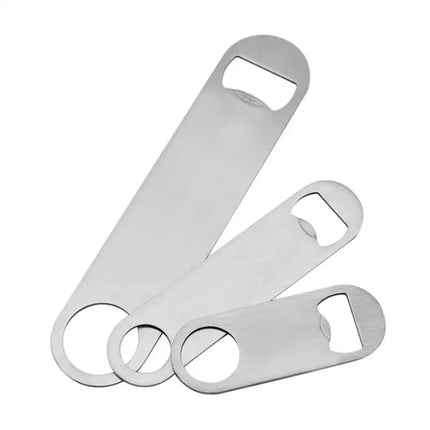 3 Size Durable Beer Bottle Opener Stainless Steel Flat Speed Bottle Cap Opener Remover Bar Blade Kitchen Tool Beer Party Supplie
