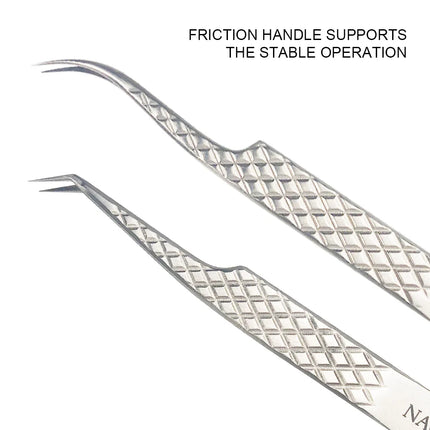 NAGARAKU Eyelash Extension Tweezers Makeup Tools Stainless Steel Non-magnetic Pincet False Eyelash Tweezers 3D accurate tweezers