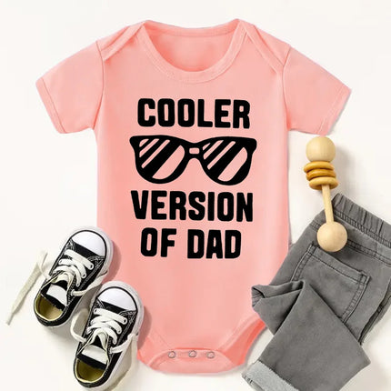 Funny Newborn Boys Girls Clothes Dad Letter Sunglasses Onesie Summer Casual Comfortable Crew Neck Baby Romper