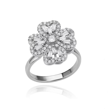 Anti Stress Anxiety Fidget Rings for Women Stainless Steel Sunflower Sun Star Spinner Ring Christmas Jewelry Gifts Dropshipping