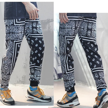 Polyester Bandana Paisley Pant Jogger Men Women Sweatpants Tracksuit Harajuku Trousers Spring Hip Hop StreetwearA1