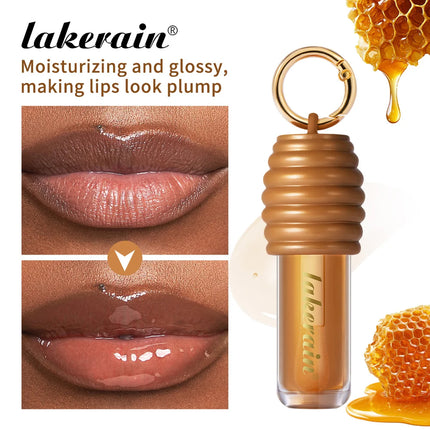 2pcs/set Honey Chocolate Lip Glaze Gloss Long-lasting Moisturizing Lip Oil Enhancing Complexion Reducing Lip Lines Lip Glosses