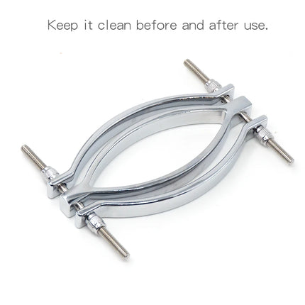 Labia Spreader Strap with Clamp Clip Onto Clitoris Spread Pussy Open Vagina Stimulator BDSM Bondage Nipple Sucker Sex Toys Slave
