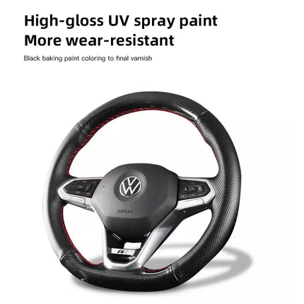 Car Decoration Accessories Steering Wheel Logo Cover Trim Sticker For VW GTI R Line Polo Golf Passat Scirocco Tiguan Jetta T-ROC