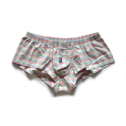 Men's Plaid Boxer Shorts Underwear Sexy Home Cueca Masculina Ropa Interior Hombre Boxer Para Hombre Comfortable Underpants Alo