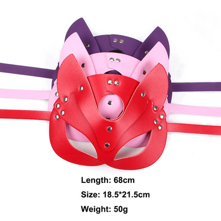 Sex Adult Products SM Sex Toy BDSM Female Leather Eye Mask & Heart Collar Cosplay Adult Mask Game Masquerade Party Face Masks