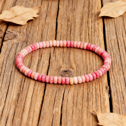 Natural Stone White Jade Abacus Bead Bracelet 4*2mm String for Positive Energy Healing Reiki Protection Good Luck Charm Jewelry