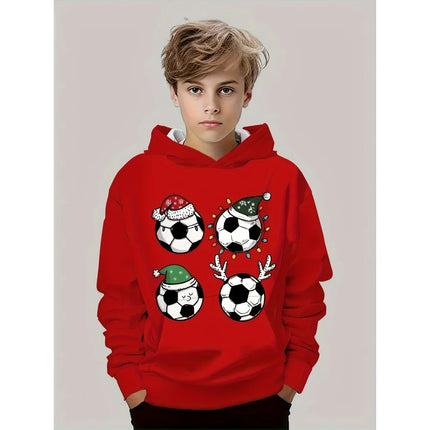 2026 Kids Boys Clothes Christmas 3D Printed Hoodie Long Sleeve Casual Winter Pullover Sweatshirt Fashion Party Children Hoodie