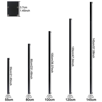 LED Lighting Wall Lamp IP65 Garden AC Long Wall Light Outdoor Waterproof Modern Long Strip 85-256v OutdoorDecoration