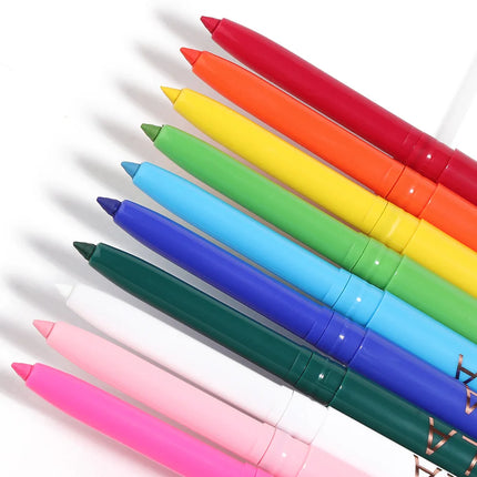 New Colored Eyeliner Set Waterproof Eyeliner Pencil Long Lasting Matte Eye Liner for Women Makeup Cosmetic Beauty Tool 12pcs/Box