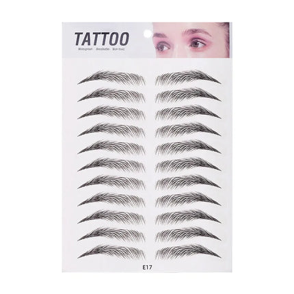 10pcs Eyebrow Tattoo Sticker Waterproof Eyebrow Templates Tools Cosmetics Professional Makeup Eye Brow Shaper Eyebrows Sticker