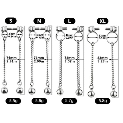 FRKO Adjustable Female Nipple Clips Stainless Steel Non Pirecing Women Nipple Stimulation Breast Decoration Flirting Sex Toys 18