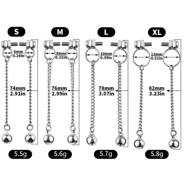 FRKO Adjustable Female Nipple Clips Stainless Steel Non Pirecing Women Nipple Stimulation Breast Decoration Flirting Sex Toys 18