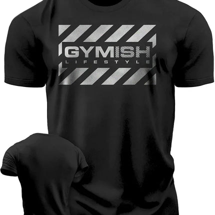 2025 Summer New Hardcore 3D Print Short Sleeve Daily Outdoor Sports Fitness Cycling Fast Dry Breathable Trend Street Men T-shirt