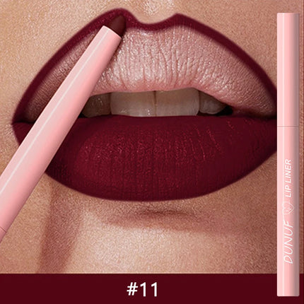 1PC Waterproof Matte Lip Liner Contours Lips in Shades Sexy Red Lipstick Matte Red Brown Lipliner Pencil Makeup Slim Lip Outline