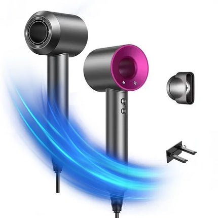 Professional high-speed bladeless hair dryer, 1600W high-power ionic hair dryer, dries hair quickly, home styling tool