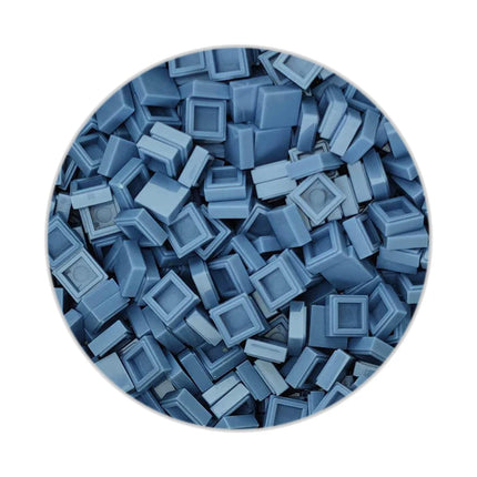 200/330/660pcs MOC Pixel Particles Plate Smooth 1x1 DIY Building Blocks Flat Square Bricks Halloween Christmas Children Toy 3070