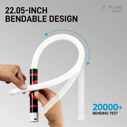 SCKDAY 360° Flexible LED Work Light 800LM Silicone Inspection Lamp Type-C Charging Bendable Flashlight for Tight Engine Space