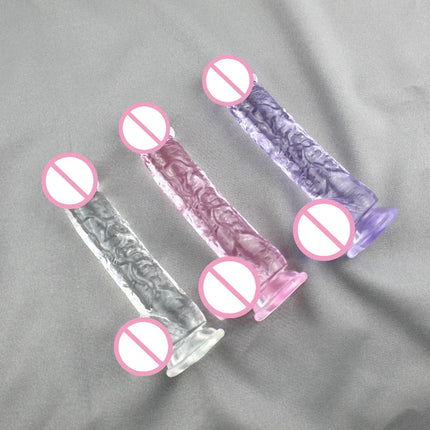 Realistic Big Jelly Dildo Wearable Strap on Penis For Women Masturbators Erotic Anal  Gay Penis Suction Cup Dick Sex Toys 18+