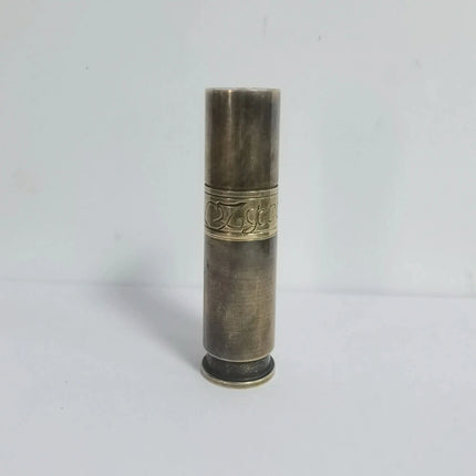 Brass Bullet Trench kerosenes  lighter Cylinder Gasolines Lighter Fuel Grinding Wheel Retro Nostalgic Isqueiro Collection Gift