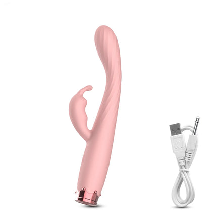 Beginner Powerful Rabbit Vibrator for Women Nipple Clitoris Stimulation Female Orgasm Finger Shaped G-Spot Sex Toys for Adults