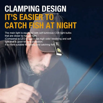 Powerful Mini LED Flashlight USB Rechargeable COB Keychain Hanging Work Light Waterproof Outdoor Emergency Camping Pocket Torch