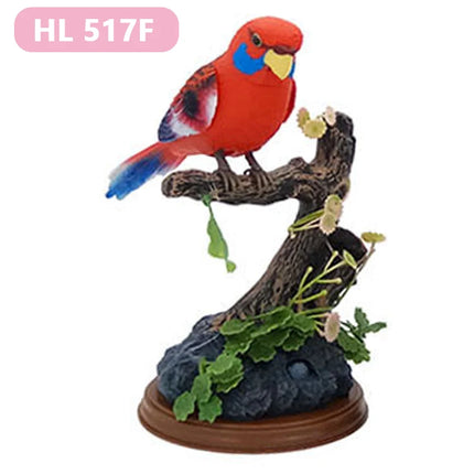 Sound Voice Control Electric Bird Pet Toy Electric Simulation Induction Bird Cage Birdcage Kids Toy Gift Garden Ornaments