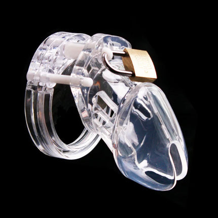 2 Size Male Chastity Cage Device Small/Standard Cock Cage with Rings Erotics Urethral Brass Lock Locking Sex Toys for Men Adults