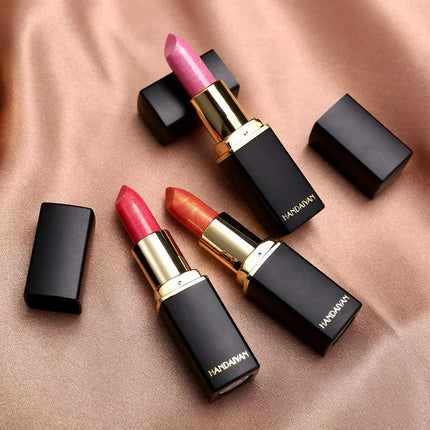 9 Colors Glitter Matte Velvet Nude Lipstick Shimmer Sexy Red Pigments Makeup Long Lasting Waterproof Profissional