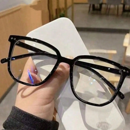 1/2/3 Pairs of Universal Fashion Glasses, Square-Framed Glasses, Fashionable Campus Style, Clear Black Frame, Back to School