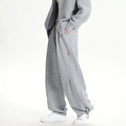 2026 New Style Spring-Autumn Straight-Fitting Loose-Fitting Sports Jogger Pants with Long Cuffs US/European size.