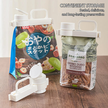2 In 1 Food Sealing Clip Fresh-Keeping Snack Sealing Clip With Pour Spout Moisture-Proof Sealing Device For Food Snacks Storage