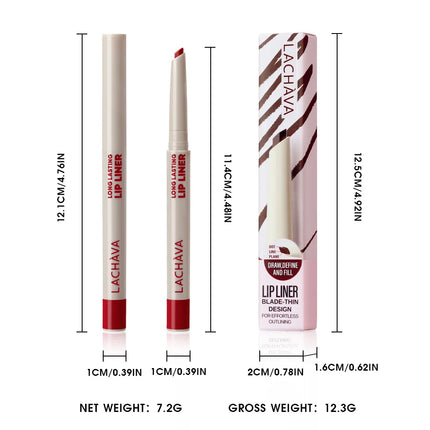 1pc Matte lip liner pen, long-lasting water and sweat resistant, twisted design - easy to apply, suitable for all skin types