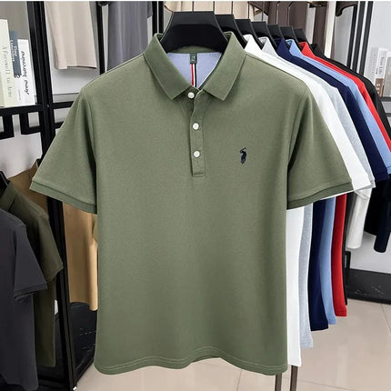 Luxury brand short sleeve polo shirt, exquisite pony embroidery, summer new breathable T-shirt, new fashion Paul men's wear