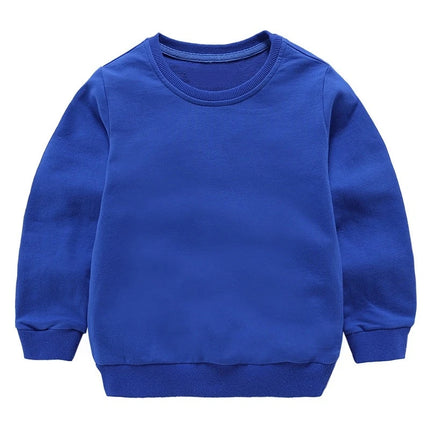 Cotton Sweatshirts For Boys Long Sleeve Kids Girls Children Basic Tshirt Pullover Kids Hoodies Outerwear Spring Kids Clothing