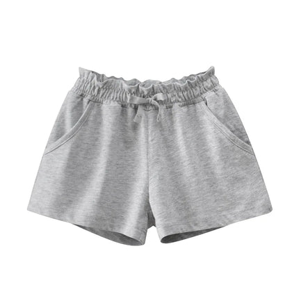 Girls' Shorts Summer Kids Children Cotton Pants Blank Solid Baby Casual Young Girl’s Clothing Plain Trousers 1-10 Years