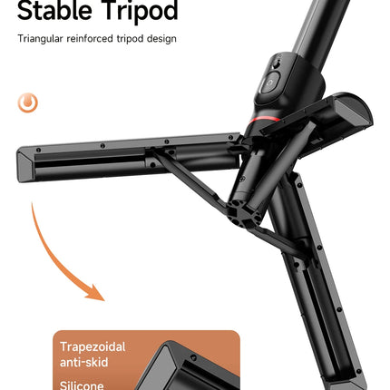 Wireless Selfie Stick Tripod Stand with Magnetic Bluetooth Remote Extendable Tripod for Apple iPhone Live Streaming Video Record
