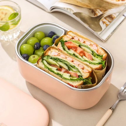110V/220V/12V Electric Lunch Box Water Free Rice Cooker Car Lunch Heating Box Constant Temperature Bento Box Food Warmer 1L