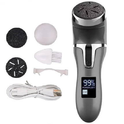 Electric Foot Callus Remover Exfoliator IPX6 Waterproof Fast Charging Foot Grinder LCD Display Dead Skin Scrubber Pedicure Tool